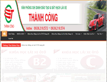 Tablet Screenshot of daotaohoclaixeoto.com